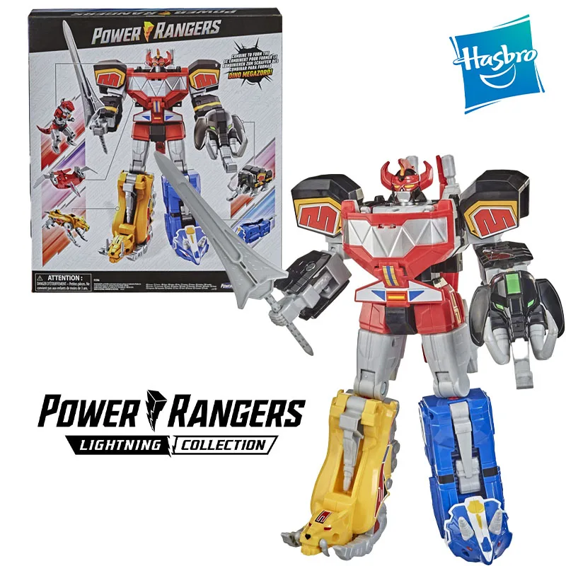 

Hasbro Power Rangers Mighty Morphin Megazord Megapack Includes 5 Mmpr Dinozord Action Figure Toys for Boys and Girls