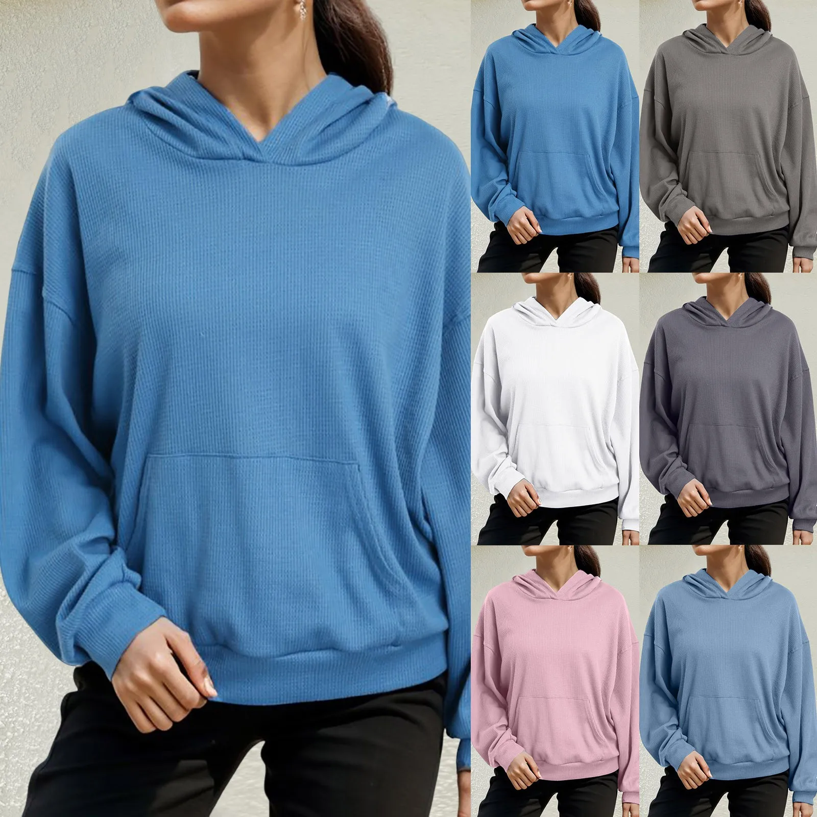 

Solid Color Hoodies Women Long Sleeve Mock Turtleneck Women'S Autumn Winter Loose Casual Tunic Sweatshirt Coats Защитный костюм