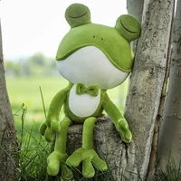 1 pcs 3885cm cute frog plush pillow stuffed soft down cotton toys kawaii sad frogs dolls plushie for children boy birthday gift