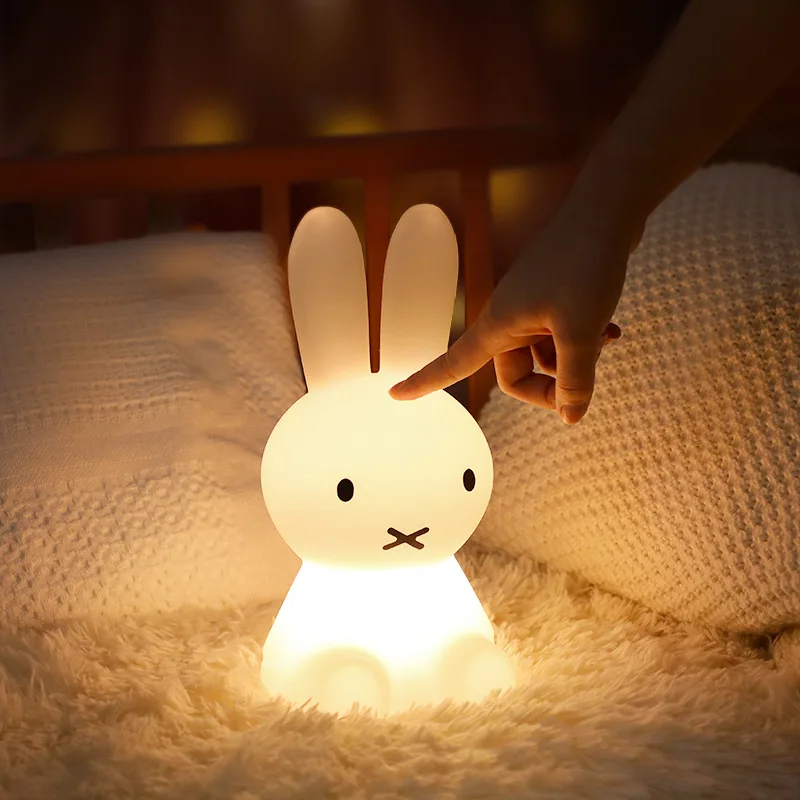 

1pcs Ins Nordic Girly Decoration Children's Room Cute Cute Rabbit Light USB Charging LED Remote Control Night Light For parties