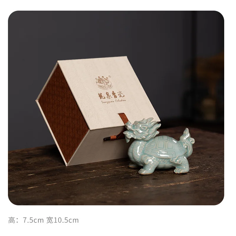 Керамическая чайная фигурка дракона черепахи