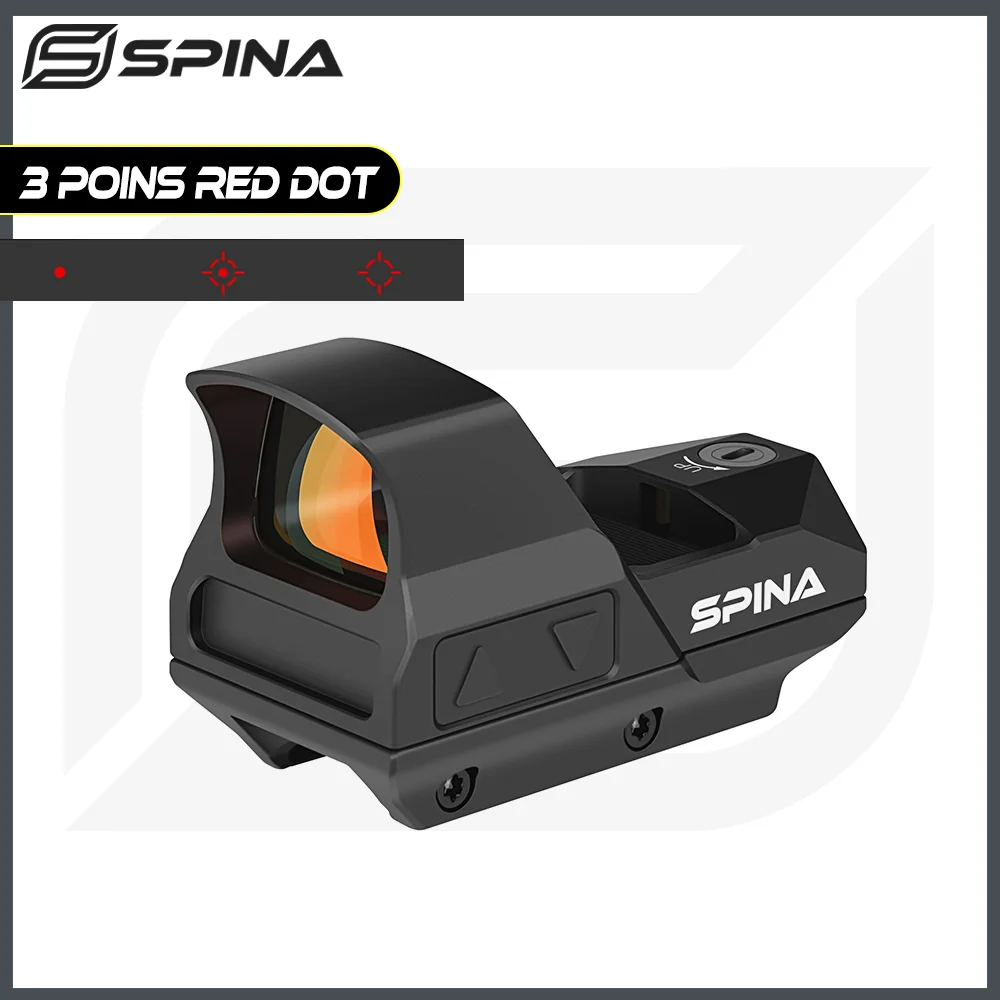 

Оптический прицел SPINA OPTICS 3, прицел для винтовки с красной точкой, дизайн в виде ласточкиного хвоста, красная точка для охоты и тактики 556 12GA 9 мм et