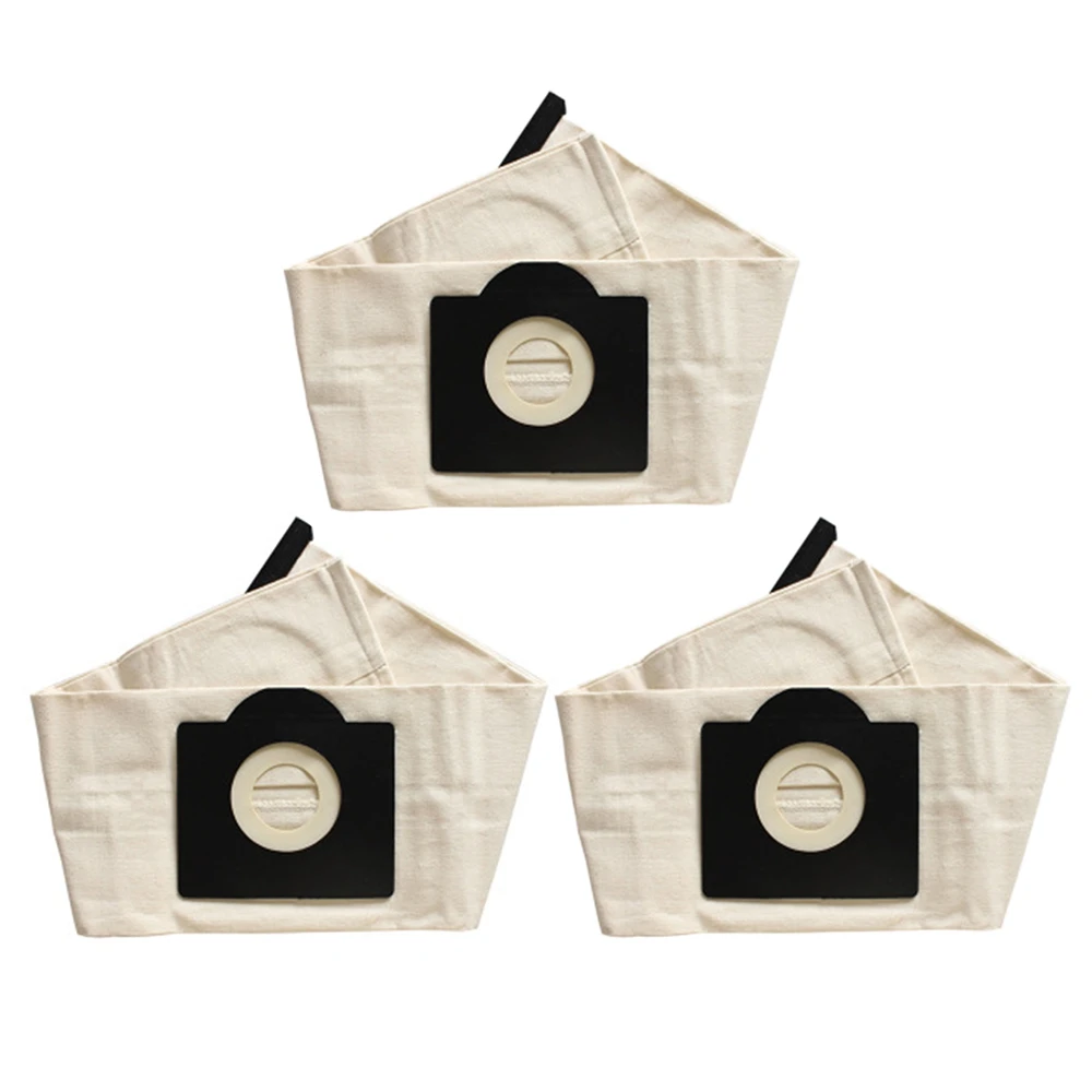 

3Pcs Washable for Karcher WD3 Dust Bags Cloth Vacuum Cleaner Bags