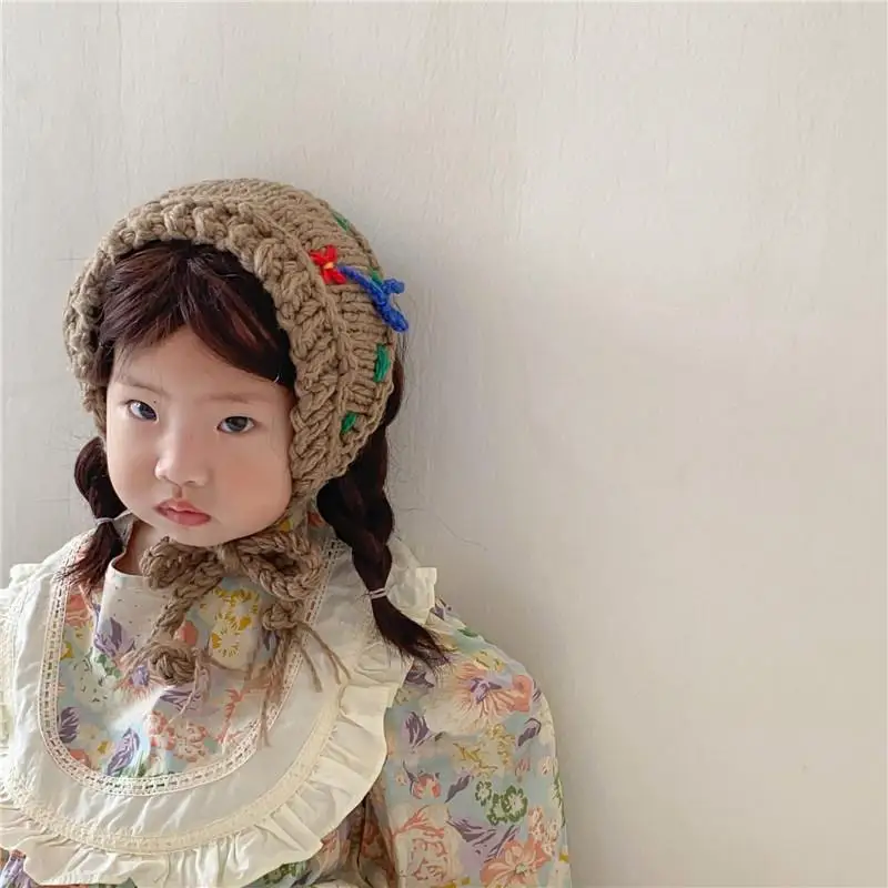 

Baby Girls Patchwork Hair Band Kids Clothes Accessiory Match Headwear Korean Children Knitted Headband Crochet