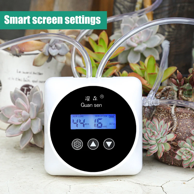 Automatic Watering Timer System Indoor Smart Drip Irrigation Set Water Pump Controller Garden Flowers Plant Watering Device