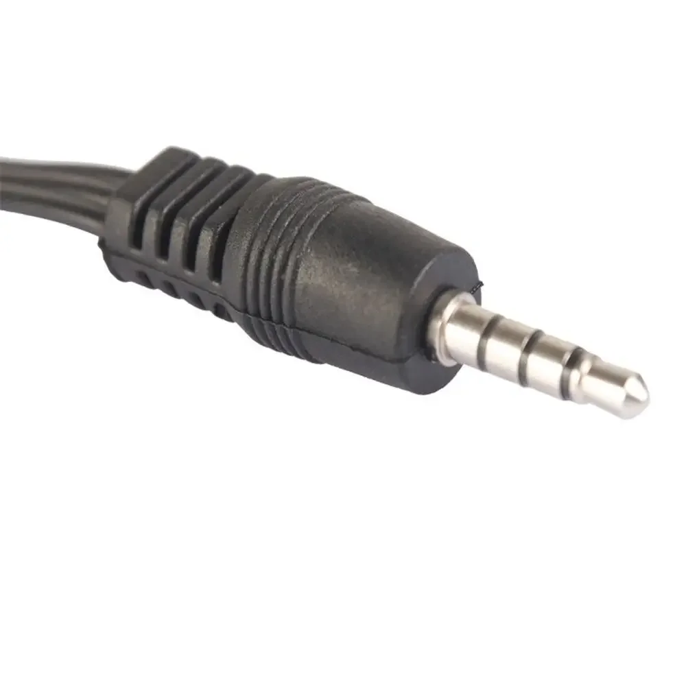 Черный прочный разъем 3 5 мм к RCA конвертер шнура видеокабели AV-провод аудиокабель