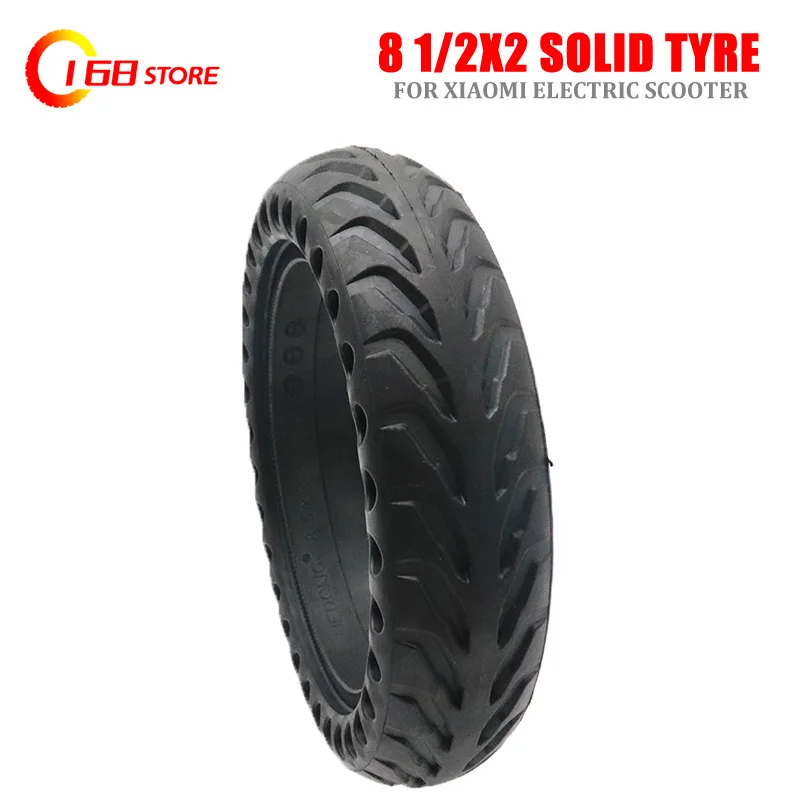 

High quality Solid Tire Hollow Non-Pneumatic Tyre Wheel 8 1/2x2 for Xiaomi Mijia M365 Scooter Shock Absorber Anti-slip Tyre Tire