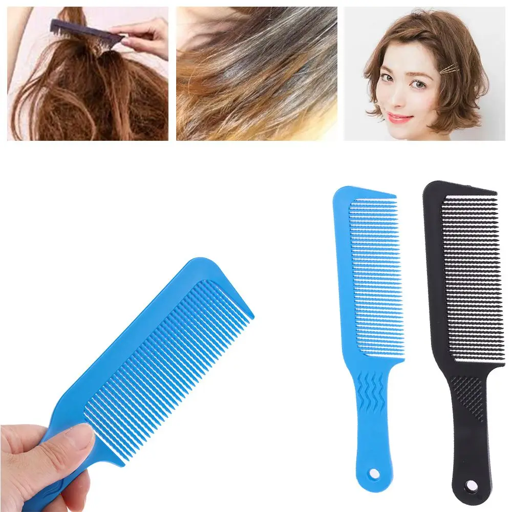 

Pro 1 Pcs Carbon Antistatic 3D Hairdressing Clipper Comb Anti Slide Handle Barber Haircut Comb Stick Hair For Professional Use