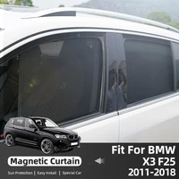 for bmw f25 2011 2018 car sun shades for windows car curtain uv protect magnetic mesh car rear window sunshade cover