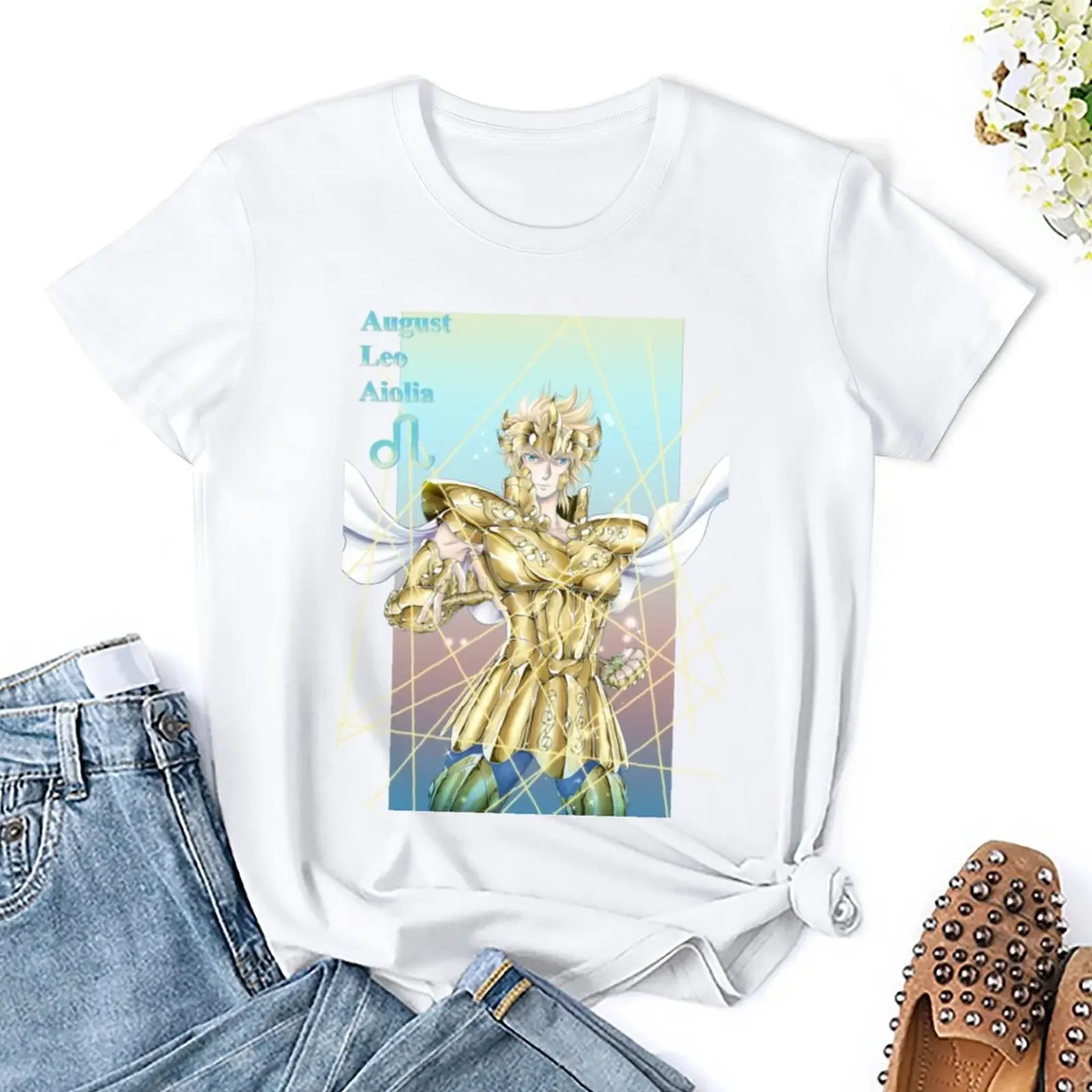 Футболка Leo Aiolia Женская одежда женская Блузка белые футболки для женщин