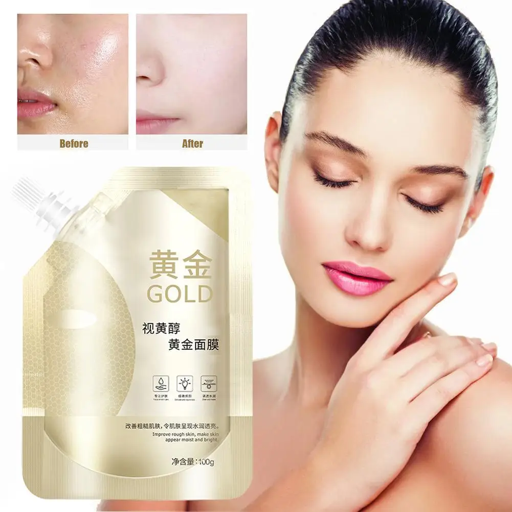 

100g Golden Silk Bird's Nest Hydrating Moisturizing Whitening Whitening Disposable Sleeping Mask Facial Heath Skin Care
