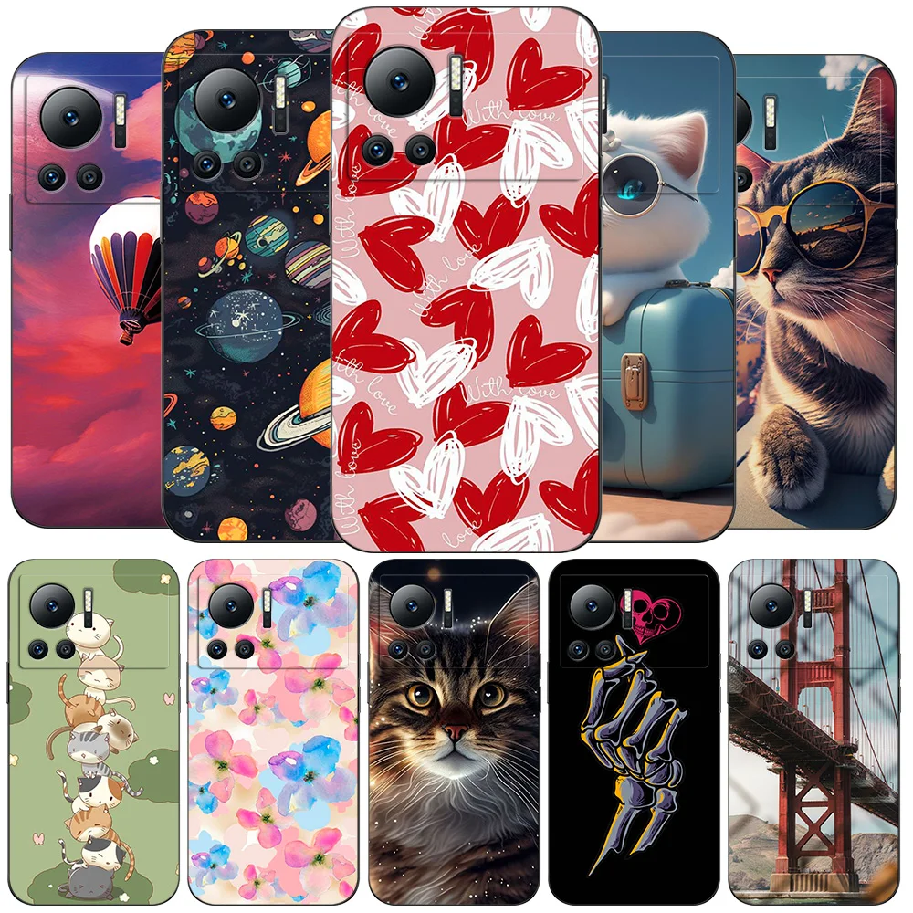 Фонарь для infinix note 12VIP X672 силиконовый чехол телефона фонарь интересный дизайн