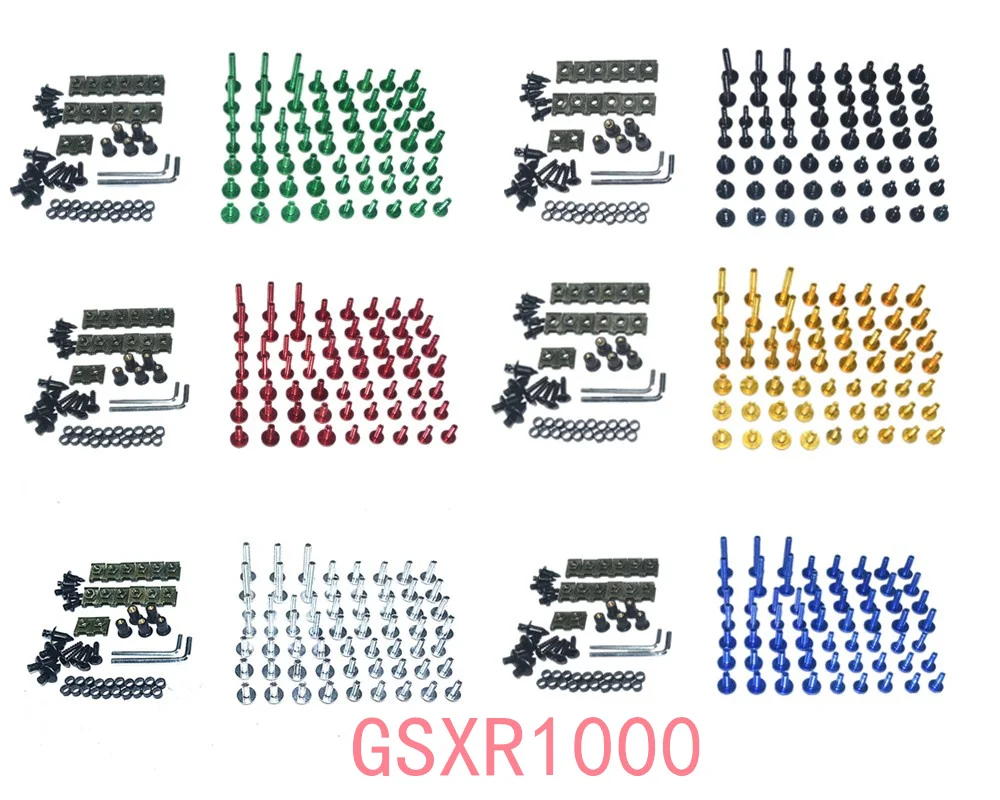 

CNC Complete Fairing Bolts Bodywork Screws Nuts Kit For Fit Suzuki GSXR1000 GSXR 1000 03-04