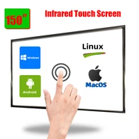 finger touch multi touch school smart board 150 inches interactive digital whiteboard projection screen educational equipment
