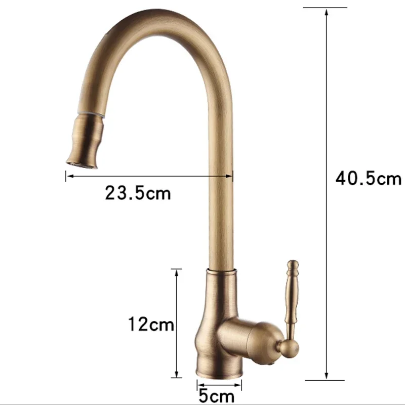 Смеситель для кухни Выдвижной кран холодной и горячей воды умывальника