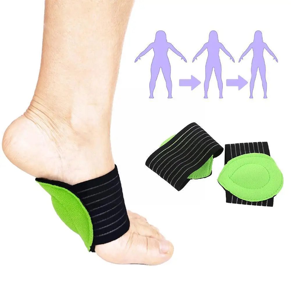 

Unisex Thick Section Thin Green Footpad Breathable Correct Flat Running Pad Flexible Comfort Design Foot Feet Footbone B4P3