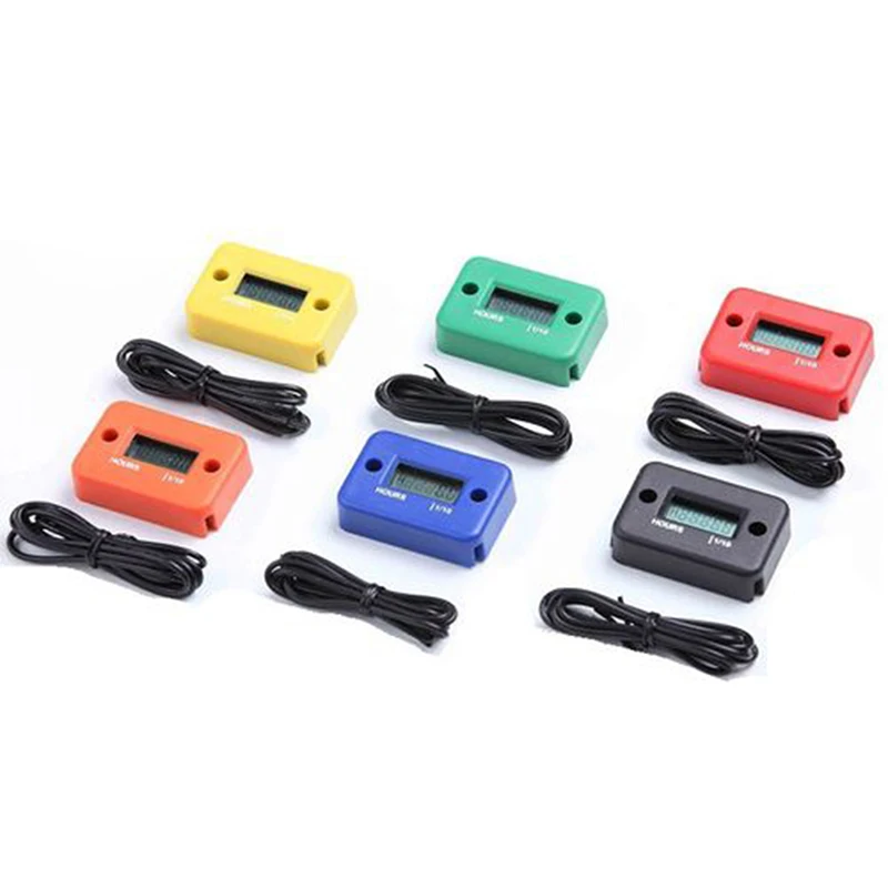 

Цветной цифровой счетчик часов с ЖК-дисплеем, портативный фотосчетчик часов для мотоциклов, лодок, двигателей, счетчик часов, 1 комплект