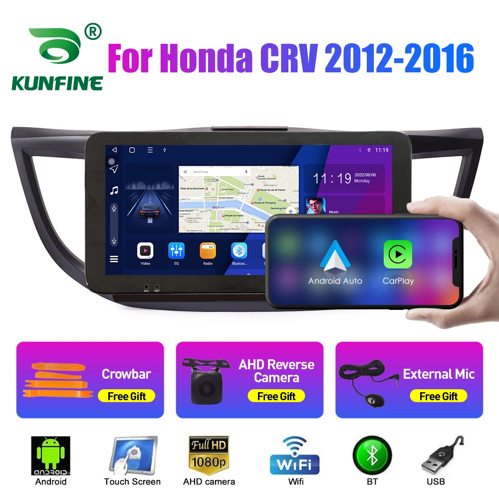 10 33-дюймовый автомобильный радиоприемник для Honda CRV 2012-2016 2Din Android восьмиядерный