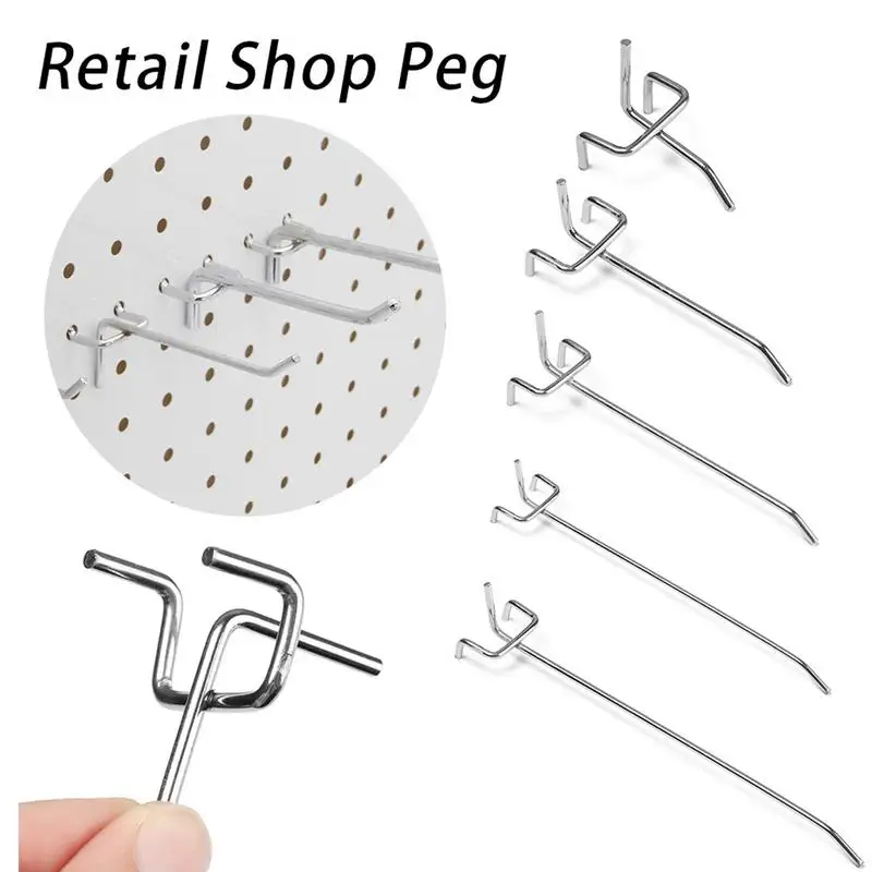 

Pegboard Hooks Universal Fit 50-Piece Value Pack