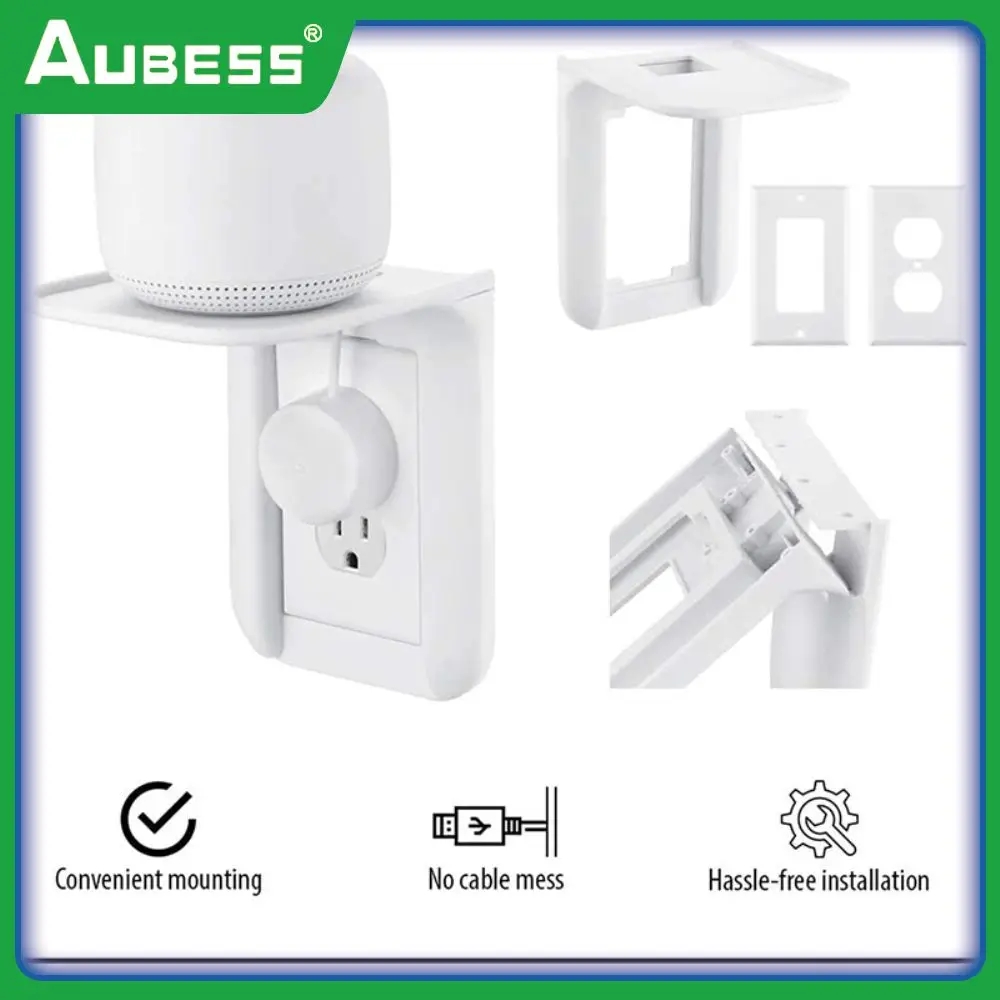 

Mobile Phone Charging Storage Rack Multifunctional White Socket Rack Portable Save Space Wall Mobile Phone Holder Universal Abs