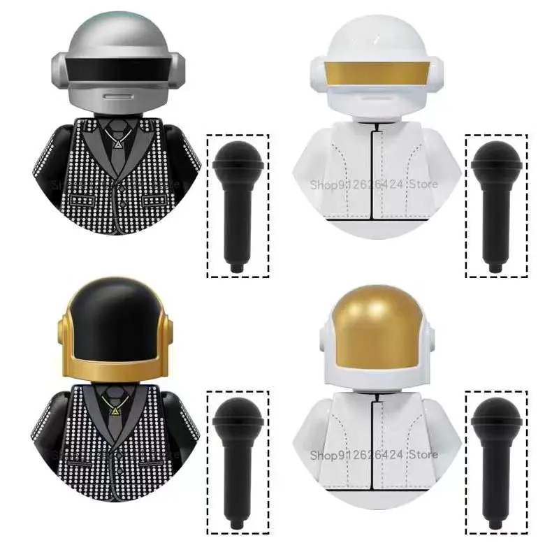 

Металлическая фигурка тафтпанк Daft панк группа Daft панк время памяти дурака панк Набор фигурок Конструктора Мини фигурки героев игрушки