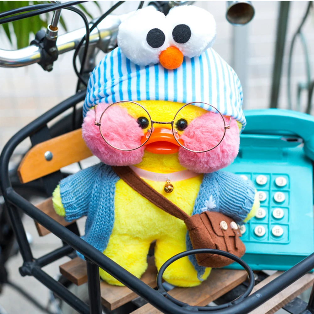 Желтая мультяшная Корейская плюшевая игрушка утка для кафе 30 см |