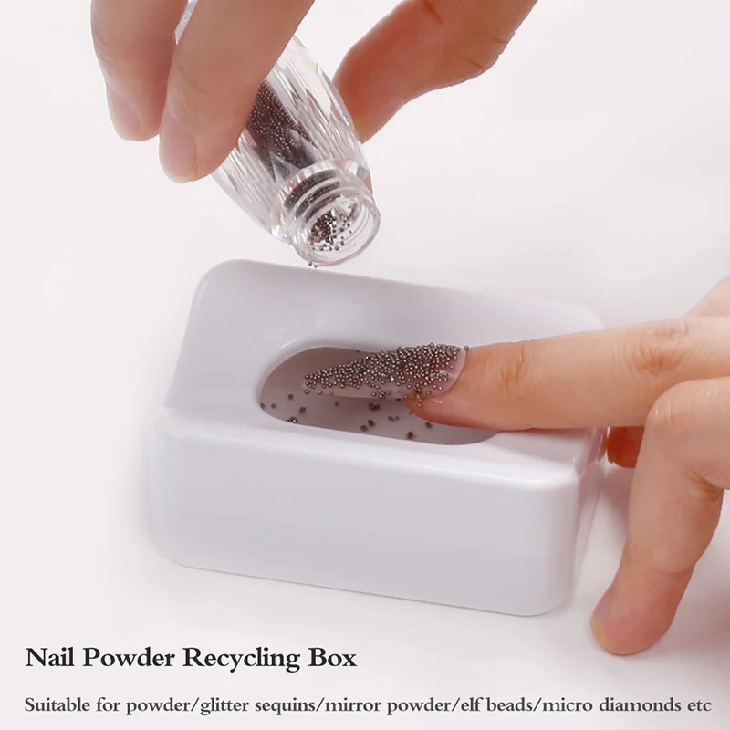 

Контейнер для хранения пудры для дизайна ногтей с переработкой, контейнер для пыли с блестками, портативный органайзер для инфильтрации, че...