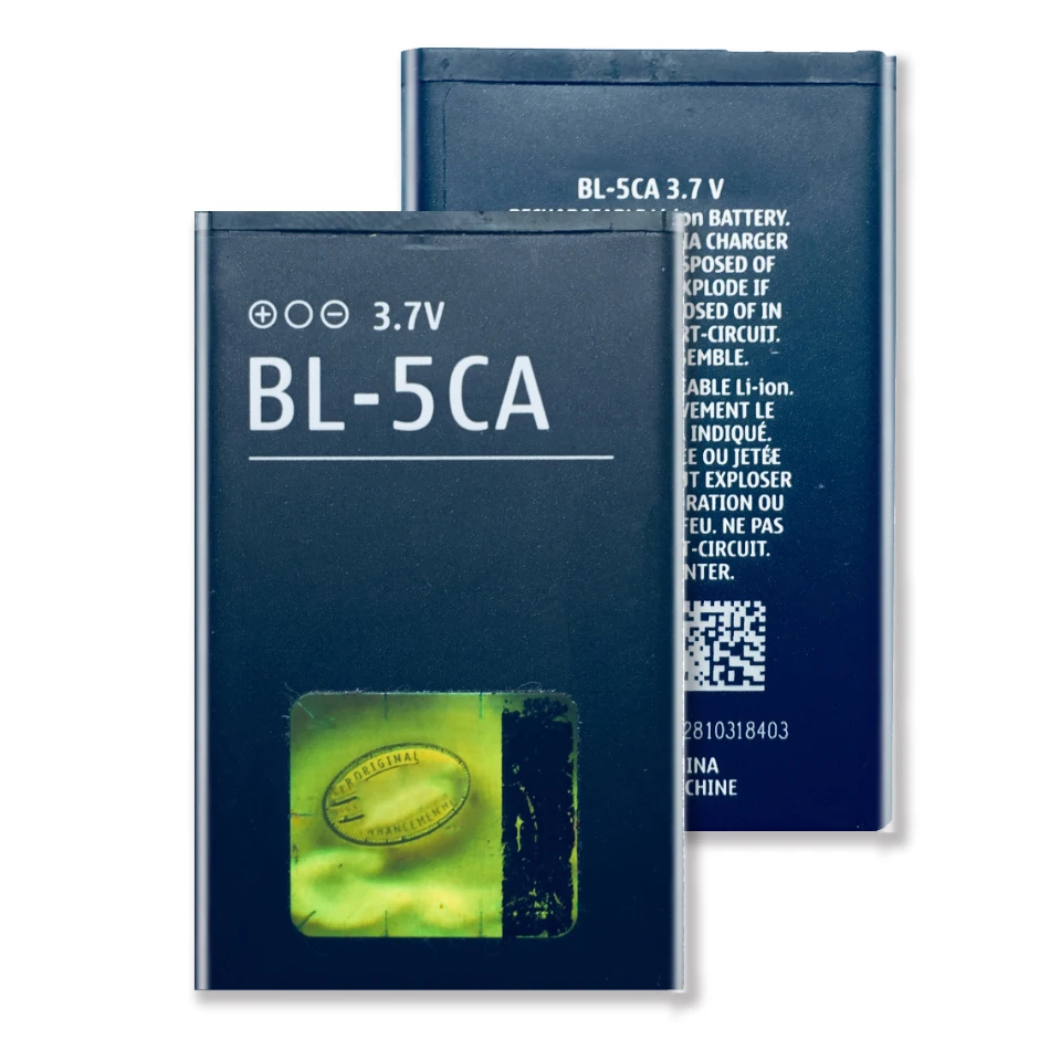 

BL-5CA BL5CA Battery For Nokia 1110 1111 1112 1200 2310 5130XM 7600 N70 E60 5030 C2-00 C2-01 X2-01 BL 5CA