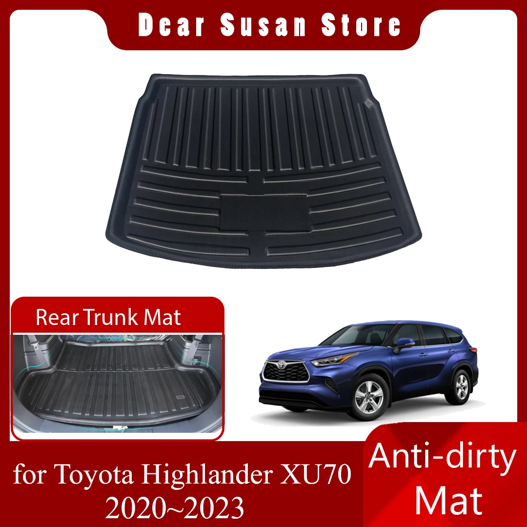 

Special Rear Trunk Mat for Toyota Highlander Kluger XU70 XSE XLE 2020~2023 Waterproof Floor Pad Space Boot Carg Cover Accessorie