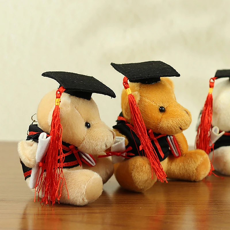 Милый плюшевый помпон мишка доктора кукла брелок Женский медведь игрушка