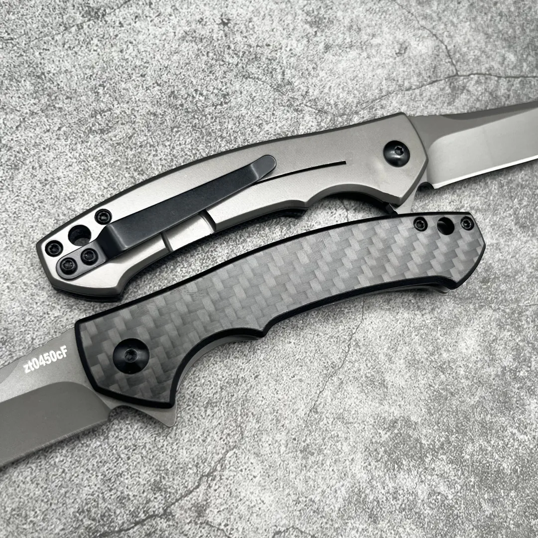 Складной нож Z &amp T 0450CF G10 карманный боевой инструмент из углеродного волокна для