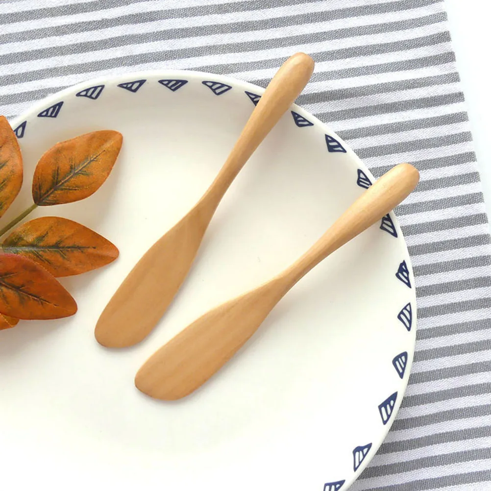 Spreader Butter Cream Cheese Condiment Jam Spatula Sandwich Wooden Dip Slicer Silverware Utensil Tool Spread Breakfast Shaver