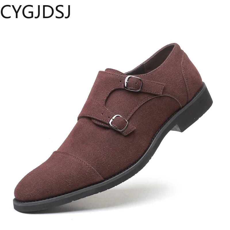 Классические деловые Костюмные туфли для мужчин мужские на двойном тонком