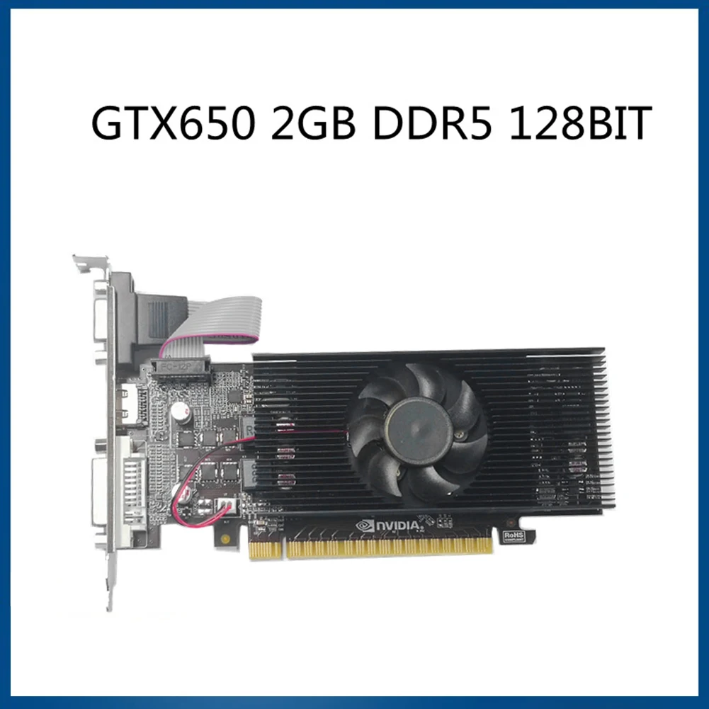 

Оригинальная видеокарта GTX650 2 Гб 128 бит GDDR5, графические карты для nVIDIA Geforce GTX 650, HDMI-Совместимость + карты VGA + DVI