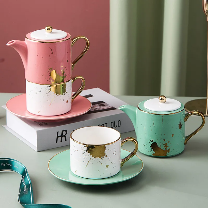 

Ceramic Tea Set, creative cup a pot of dishes, drink tea tea drink coffee young men and Women Coffee Cup