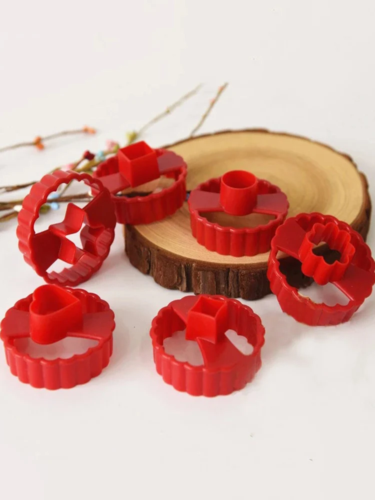 

6 шт. «сделай сам», резак для печенья, торта, форма в виде пончика, резаки для помадки, инструмент в форме сердца, цветов, Linzer Fudge, Кондитерские украшения, аксессуары для выпечки