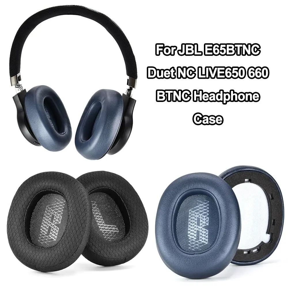 

1Pair Replacement Earpads Ear Cushion Pads For JBL Lifestyle E65BTNC Live 650BTNC Tune 660BTNC Duet NC Headphones Soft