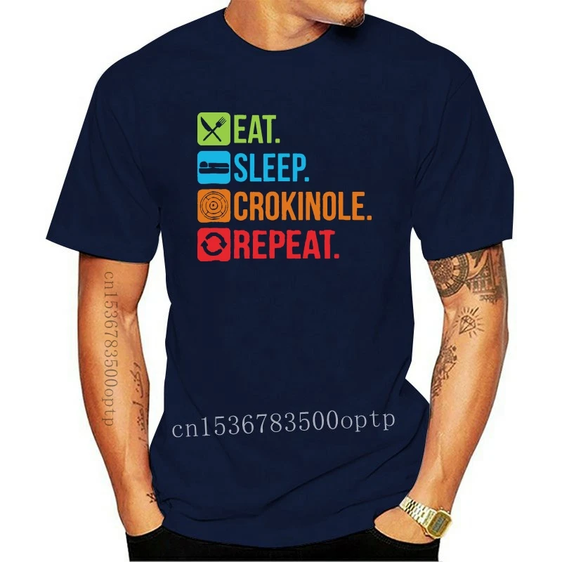 

2022 Eat Sleep Crokinole Repeat T футболка Board Game Gifts 8130
