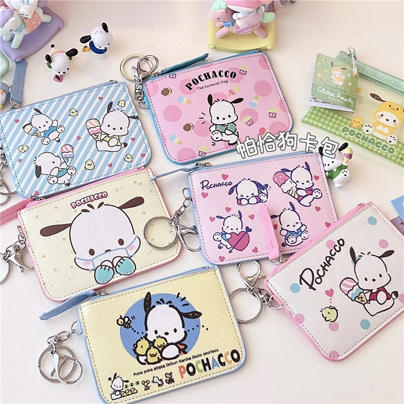 

Creative Animal Card Holder Pu Keyring Work Card Package Key Holders Pachacco Keychain ID Protection Cover Elevator Card Pendant