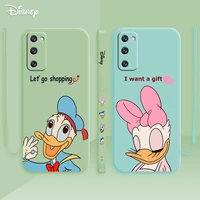 navy donald duck cover for samsung galaxy s22 s21 s20 fe s10 plus s9 s8 note 10 20 ultra 5g liquid silicone phone cases disney