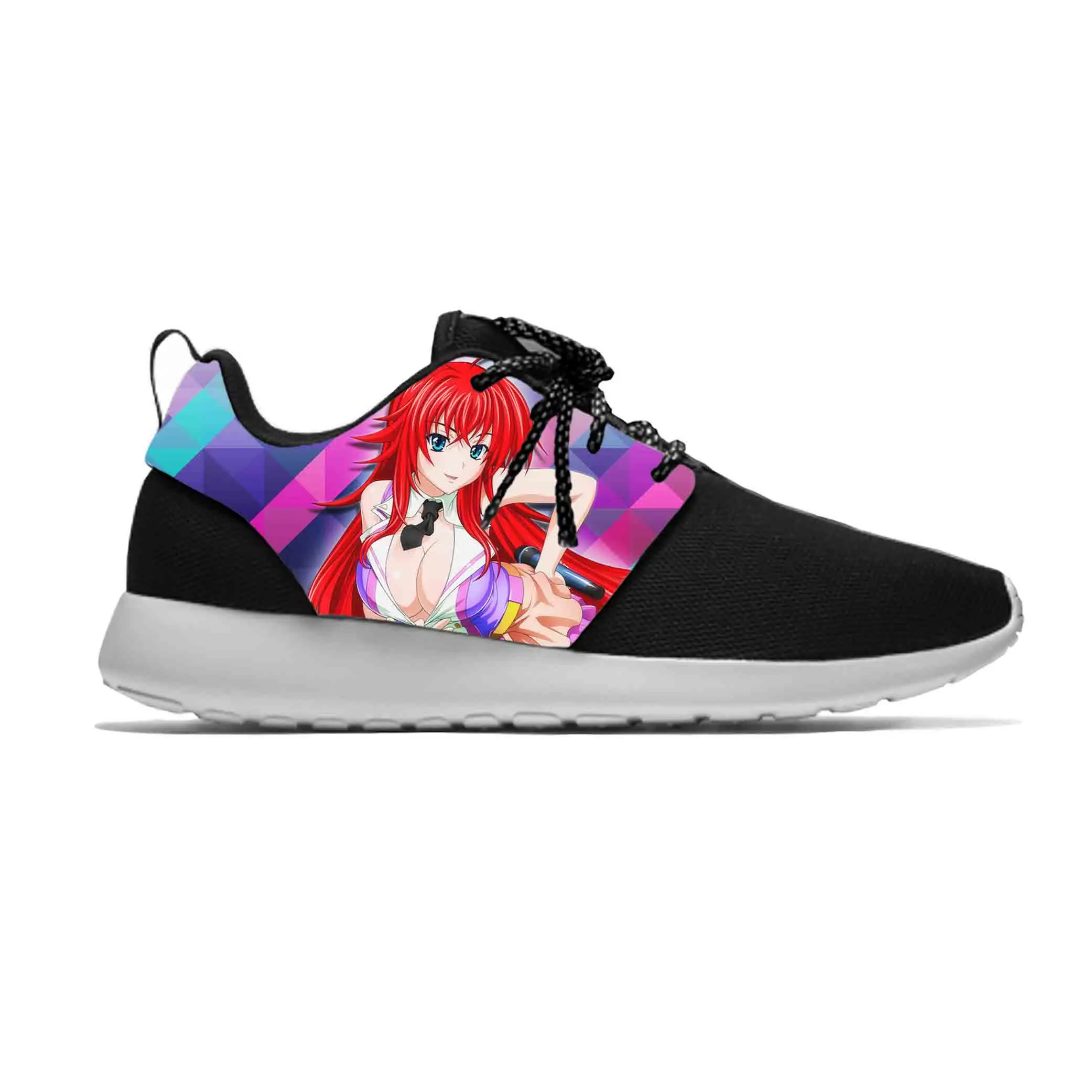 

Anime Manga Cartoon High School DxD Rias Gremory Sport Running Shoes Casual Breathable Lightweight 3D Print Men Women Sneakers