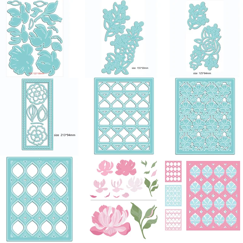 

New metal cutting dies flower and frame die cut mold card Scrapbook paper craft knife mould blade punch