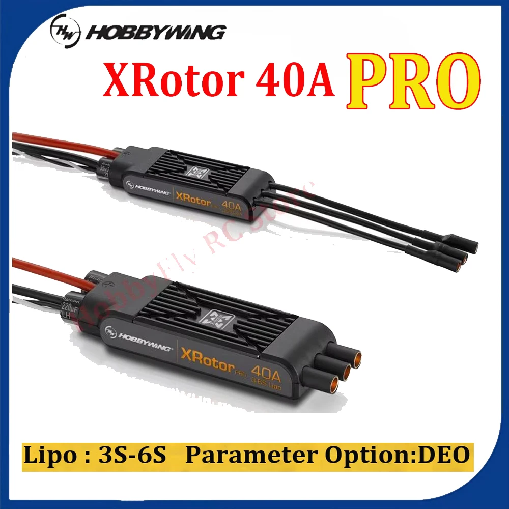 2 шт. Hobbywing XRotor Pro 40A ESC без BEC 3S-6S Lipo бесщеточный DEO для Quadrocop 550 ~ 880 класс