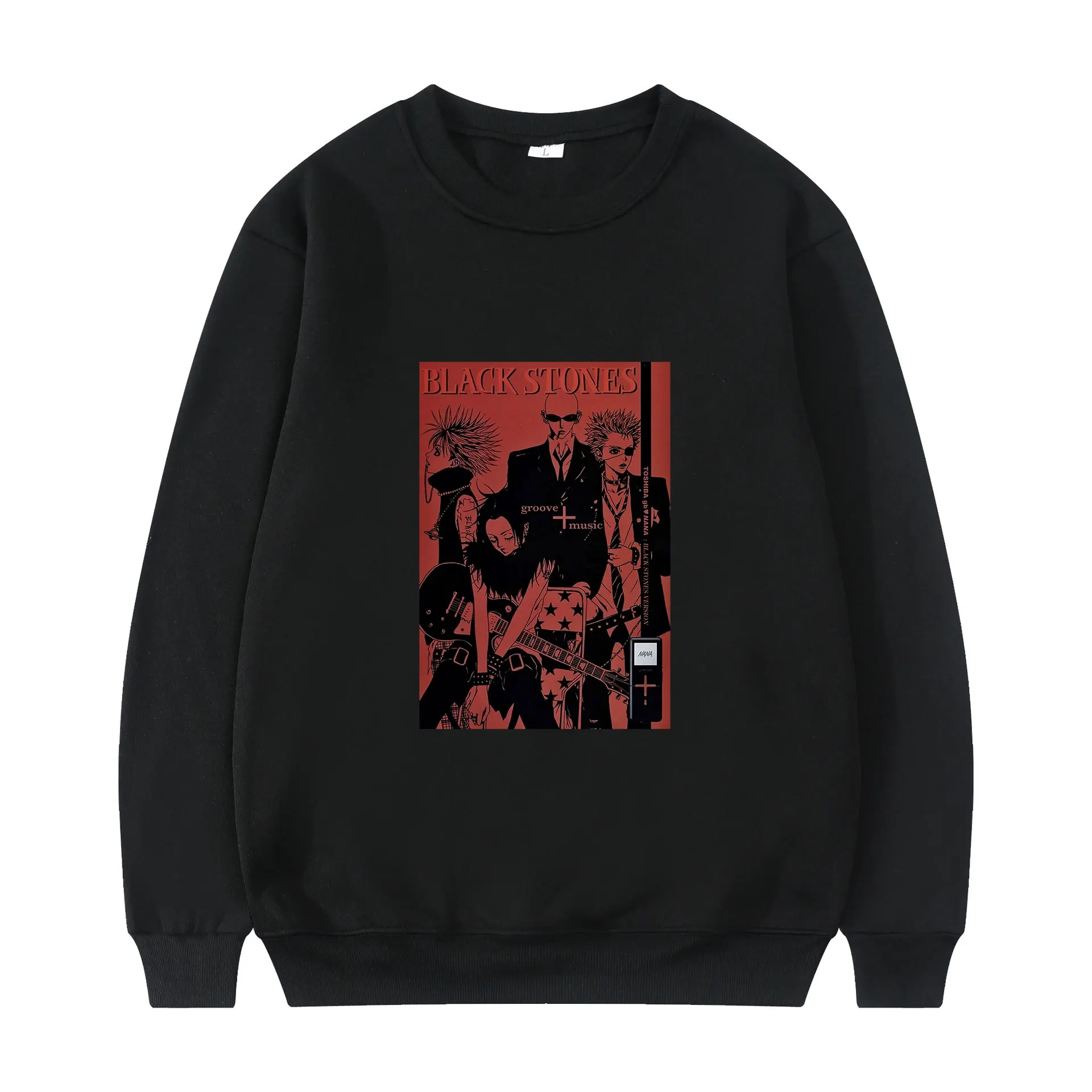 

Nana The Black Stones Manga Japanese New Comics Print Winter Long-sleeved Thick Loose Simple Design Unisex Oversized Sweatshirts