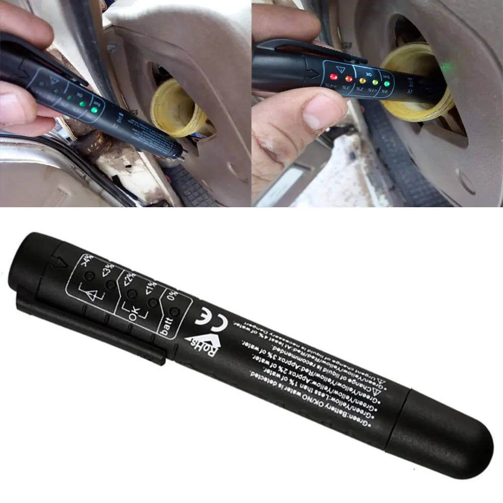 

New Car Brake Fluid Tester Car Diagnostic Tool Post Check Car Crake Oil Quality LED Indicator Display Brake Fluid Testing Tools