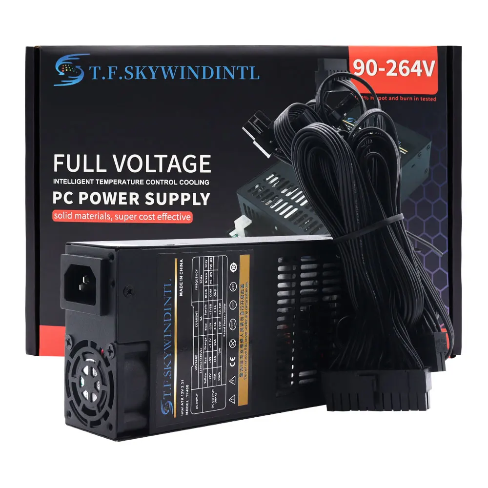 TF Skywinindlt Flex 1U PSU 400W Mini ITX/Flex ATX Полностью модульный настольный блок питания для