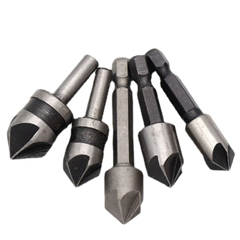 

Black Countersink Woodworking Hole Opener 5Pcs Durable Hole Opener Tools
