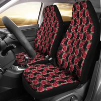 vintage rose car seat covers roses pink red and blackpack of 2 universal front seat protective cover