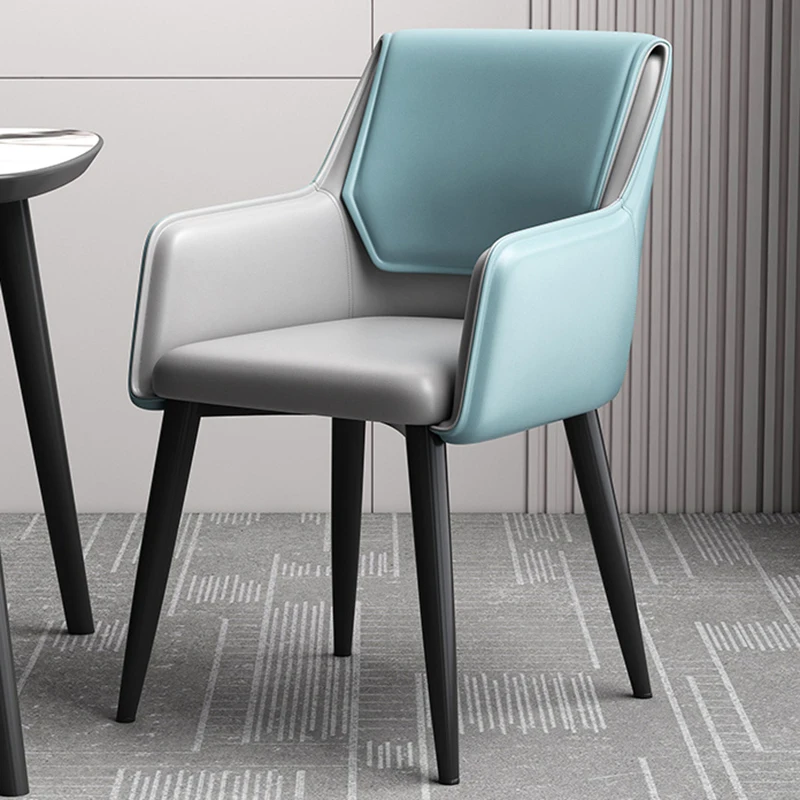 

Elbow Support Modern Dining Chairs Pouf Comfort Yellow Individual Dining Chairs Armrest Single Fauteuil Beach Furniture Items