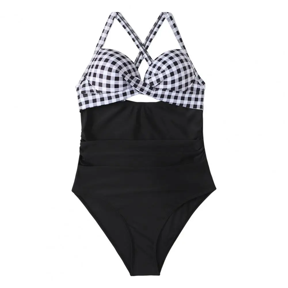 

Stylish Modest Bathing Suits Tankini Swim Wear Women Swimwear Conjoined Off Shoulder